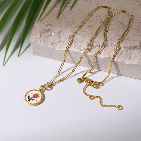 Vintage Tulip Glaze Necklace Bracelet Earrings (Purchase Individually) - Zafari Studio Jewelry
